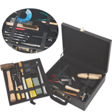 Pro-Tool Kit for Jewellers in Leather Brief Case with Lock